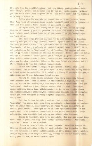 Juozo Binkevičiaus laiškas J. Dikiniui 1935 m. LCVA F.893